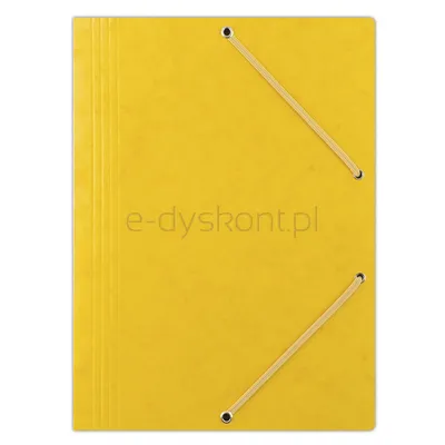 Donau Teczka Z Gumką Preszpan, A4, 390Gsm, 3-Skrz., Żółta 