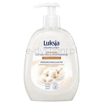 Luksja Mydło W Płynie Creamy Soft Kremowe Mleczko Bawełniane I Prowitamina B5 500 Ml