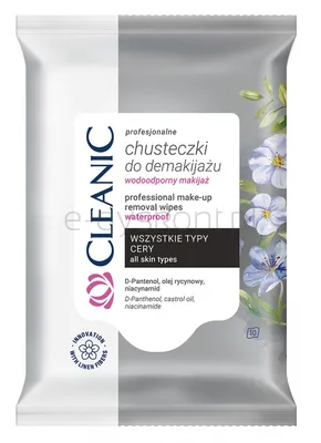 Chusteczki Do Demakijażu Cleanic, Profesjonalne, 10 Szt.