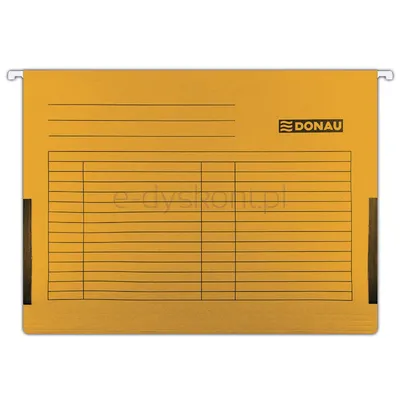 Donau Teczka Zawieszkowa Z Boczkami, A4, 230Gsm, Pomarańczowa 