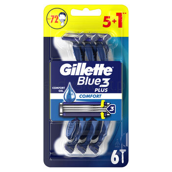 Gillette Blue3 Plus Comfort Maszynki Jednorazowe Dla Mężczyzn 6 Szt.