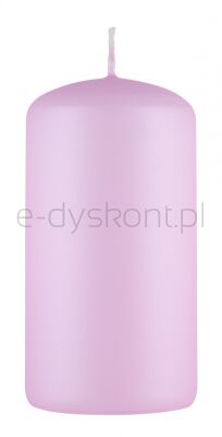 Donau HOME Świeca słupek Standard Lakier, 60x115mm, różowy perła mat