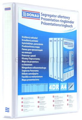 Donau Segregator ofertowy PP, A4/4RD/16, biały 