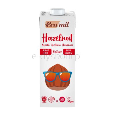 Ecomil Napój Z Orzechów Laskowych Bez Cukru Bezgl. Bio 1 L