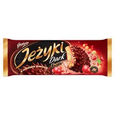 Jeżyki Cherry ciastka w czekoladzie deserowej 140 g