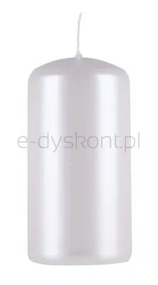 Świeca słupek DONAU HOME Standard Lakier, 50x100mm, 4 szt., biały perła