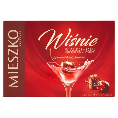 Mieszko Bomboniera Wiśnie W Alkoholu 142G 