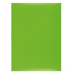 Office Products Teczka Z Gumką, Karton, A4, 300Gsm, 3-Skrz., Zielona 