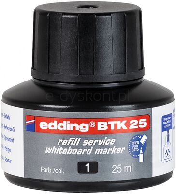 Edding Tusz do uzupełniania markerów do tablic suchościeralnych E-BTK 25 czarny
