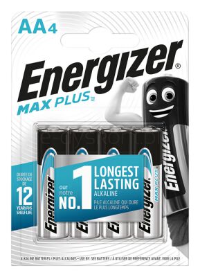 Energizer Bateria Max Plus, AA, LR6, 1,5V, 4szt.