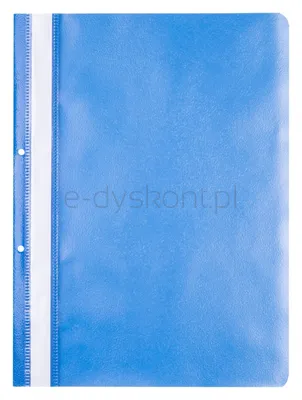 Skoroszyt OFFICE PRODUCTS, PP, A4, 2 otwory, 100/170mikr., wpinany, niebieski