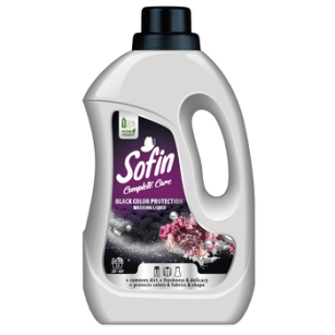 Sofin Complete Care & Black Color Protection Washing Liquid Płyn Do Prania Tkanin Czarnych I Ciemnych 1,5L