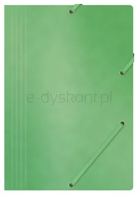 Office Products Teczka Z Gumką, Preszpan, A4, 390Gsm, 3-Skrz., Zielona