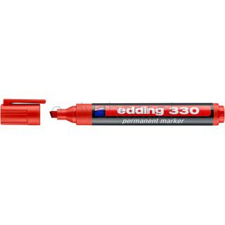 Edding Marker permanentny A8 e-330 czerwony [BIURO]