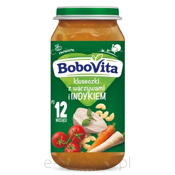 Bobovita Kluseczki Z Warzywami I Indykiem Po 12 Miesiącu 250 G