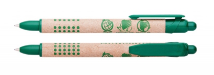Długopis Automatyczny Ico Green, Brązowy