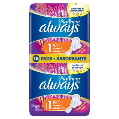 Always Podpaski Platinum Normal 16 Sztuk