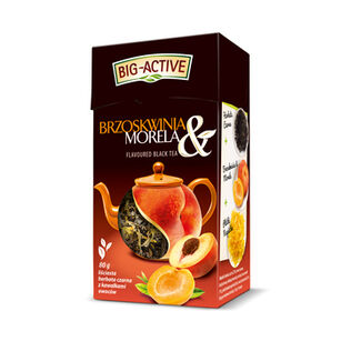 Big-Active Herbata Czarna Aromatyzowana Brzoskwinią I Morelą 80G