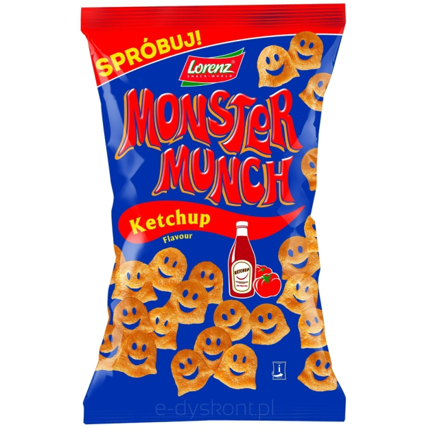 Monster Munch O Smaku Ketchupu 100G