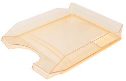 Office Products Szufladka Na Biurko Polistyren/Pp, A4, Transparentna Pomarańczowa