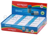 Keyroad Gumka wielofunkcyjna Duo Eraser, pakowane na displayu, niebiesko-biała - 2