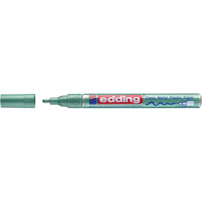 Edding Marker olejowy połyskujący e-751 1-2 mm, zielony metaliczny [BIURO]