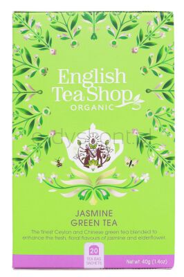 English Tea Shop Herbata Zielona Jaśminowa (20X2) Bio 40 G