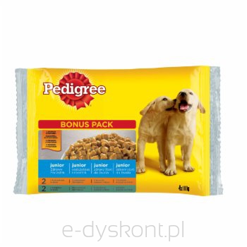 Pedigree JUNIOR KUR.WOŁ.4X100G