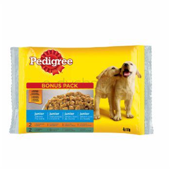 Pedigree Junior KUR.WOŁ.4X100G