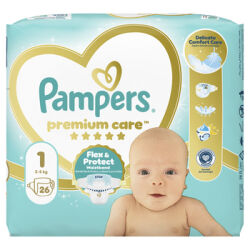 Pampers Premium Care rozmiar 1, 26 pieluszki, 2kg-5kg