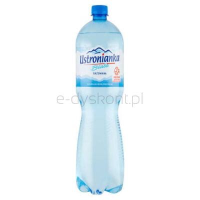 Ustronianka Biała Naturalna Woda Mineralna Gazowana 1,5L SK