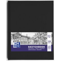 Oxford  Szkicownik Sketchbook szyty A4/96K czarny