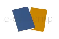 Zestaw 2 zeszytów Moleskine Volant, XS, 6,5x10,5cm, w linie, 56 stron, blue/amber yellow - 2