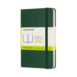 Moleskine Notes Classic P (9x14 cm), gładki, twarda oprawa, myrtle green, 192 strony, zielony