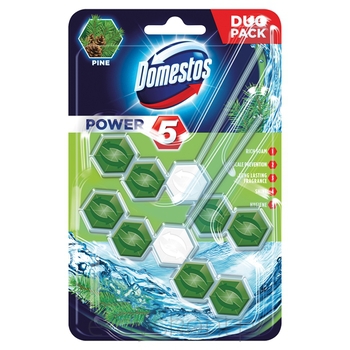 Domestos Kostka Toaletowa Power 5 Pine 2 X 55 G