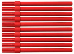 Office Products Flamaster biurowy 10szt., czerwony