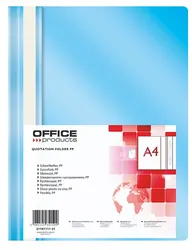 Office Products Skoroszyt, PP, A4, miękki, 100/170mikr., jasnoniebieski