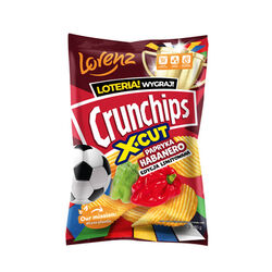 Chipsy Crunchips X-Cut Papryka Habanero130 G