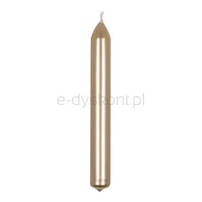 Świeca Stołowa Prosta Donau Home, Lakierowana, 20X170 Mm, 10 Szt., Złota