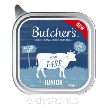 Butcher'S Original Junior, Karma Dla Psa, Z Wołowiną, Pasztet, 150G