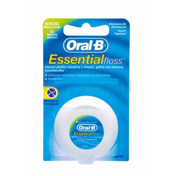 Oral-B Nić Dentystyczna Essential Floss Woskowana Miętowa, 50 M