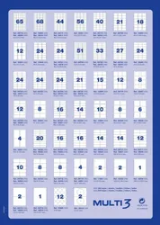 Etykiety uniwersalne MULTI 3,105x70mm, prostokątne, białe 100 ark.