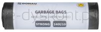 Donau Home Worki na śmieci mocne (LDPE), 240l, 10 szt., czarne - 2