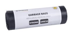 Donau Home Worki na śmieci mocne (LDPE), 240l, 10 szt., czarne