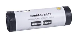 Worki na śmieci DONAU HOME, mocne (LDPE), 240l, 10 szt., czarne