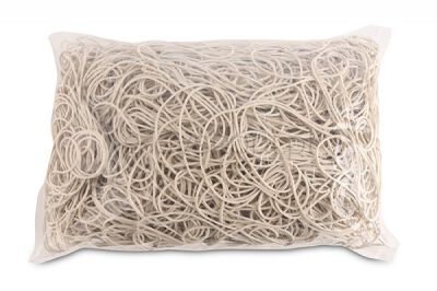 Office Products Gumki Recepturki średnica 100mm, 1,5x1,5mm, 60% kauczuku, 1000g, zgrzewka, białe