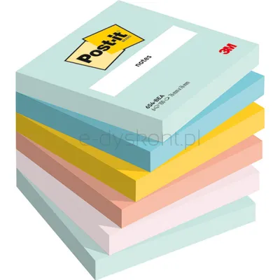 Post-It Karteczki Samoprzylepne Beachside, 76X76Mm, 6X100 Kart. 