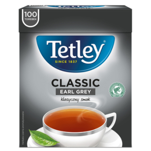 *Tetley Herbata Classic Earl Grey Czarna 160 G (100 X 1,6 G)