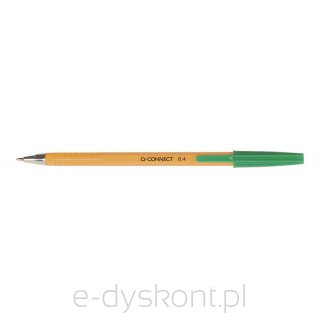 Długopis Q-Connect Z Wymiennym Wkładem 0,4Mm (Linia), Zielony