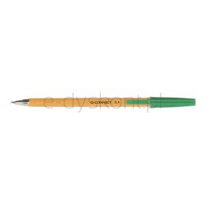 Q-Connect Długopisz wymiennym wkładem 0,4mm (linia), zielony